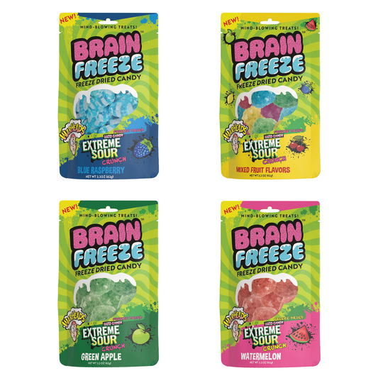 Brain Freeze Warheads Freeze Dried Candy Variety Pack