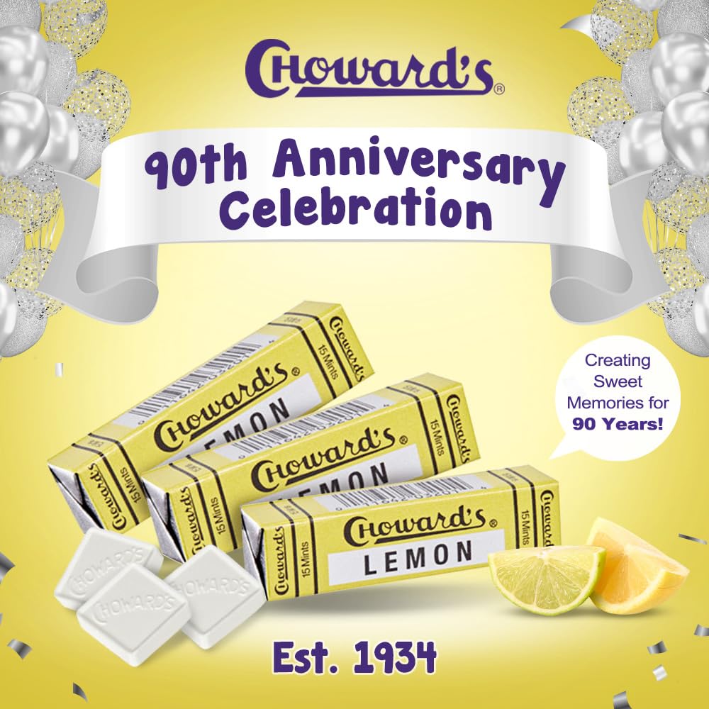 Choward's Lemon Mints Candy (Pack of 8)