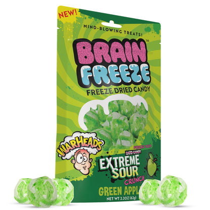 Brain Freeze Warheads Green Apple Dried Candy