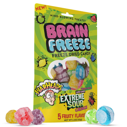 Brain Freeze Warheads Mixed Fruit Dried Candy