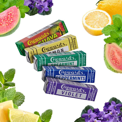 Chowards Mints Variety Pack of 10 - Violet, Spearmint, Peppermint, Guava and Lemon