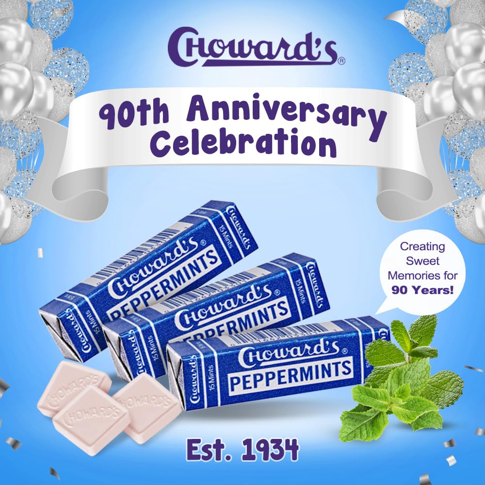 Choward's Peppermint Mints Candy (Pack of 8)