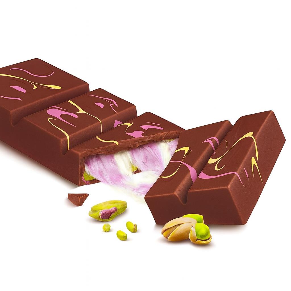 Authentic Dubai-Style Angel Hair Chocolate Bar