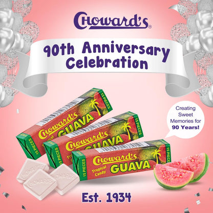 Choward's Violet Mints & Guava Tropical Candy Variety Pack (Pack of 8)