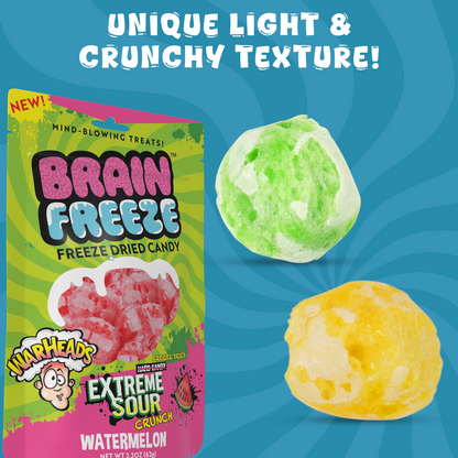 Brain Freeze Warheads Freeze Dried Candy Variety Pack