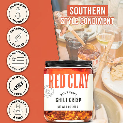 Red Clay Chili Crisp - Crunchy Garlic Chili Oil