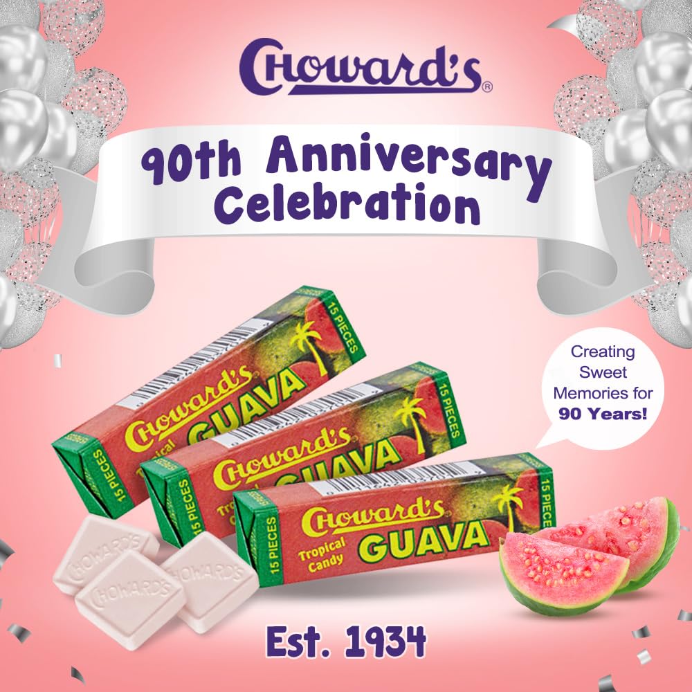 Choward's Guava Tropical Candy (Pack of 8)