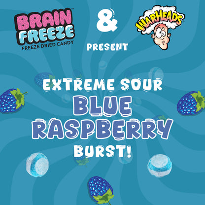 Brain Freeze Warheads Blue Raspberry Dried Candy