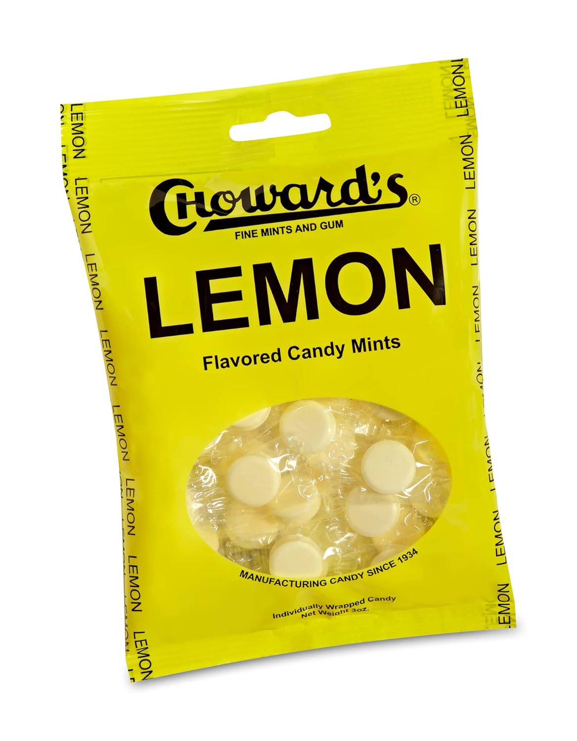 Choward's 3oz Lemon Candy Bags 3 Pack