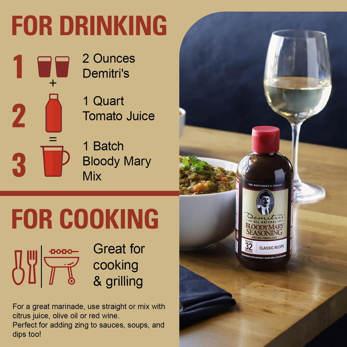 Demitri's Bloody Mary Classic Seasoning Mix