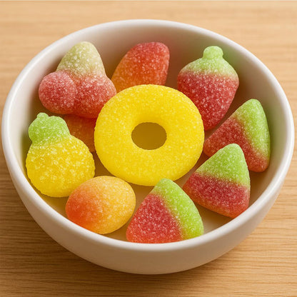 Purple Truck Candy Co. Fruit Salad Swedish Candy Mix .5 Pounds