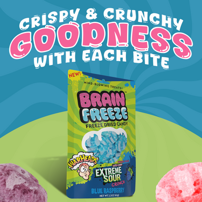 Brain Freeze Warheads Freeze Dried Candy Variety Pack