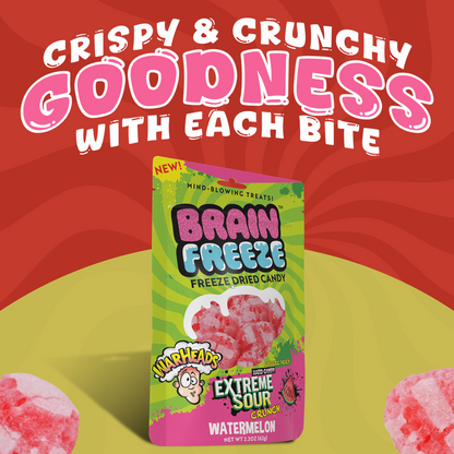 Brain Freeze Warheads Watermelon Dried Candy