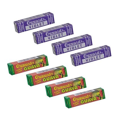 Choward's Violet Mints & Guava Tropical Candy Variety Pack (Pack of 8)