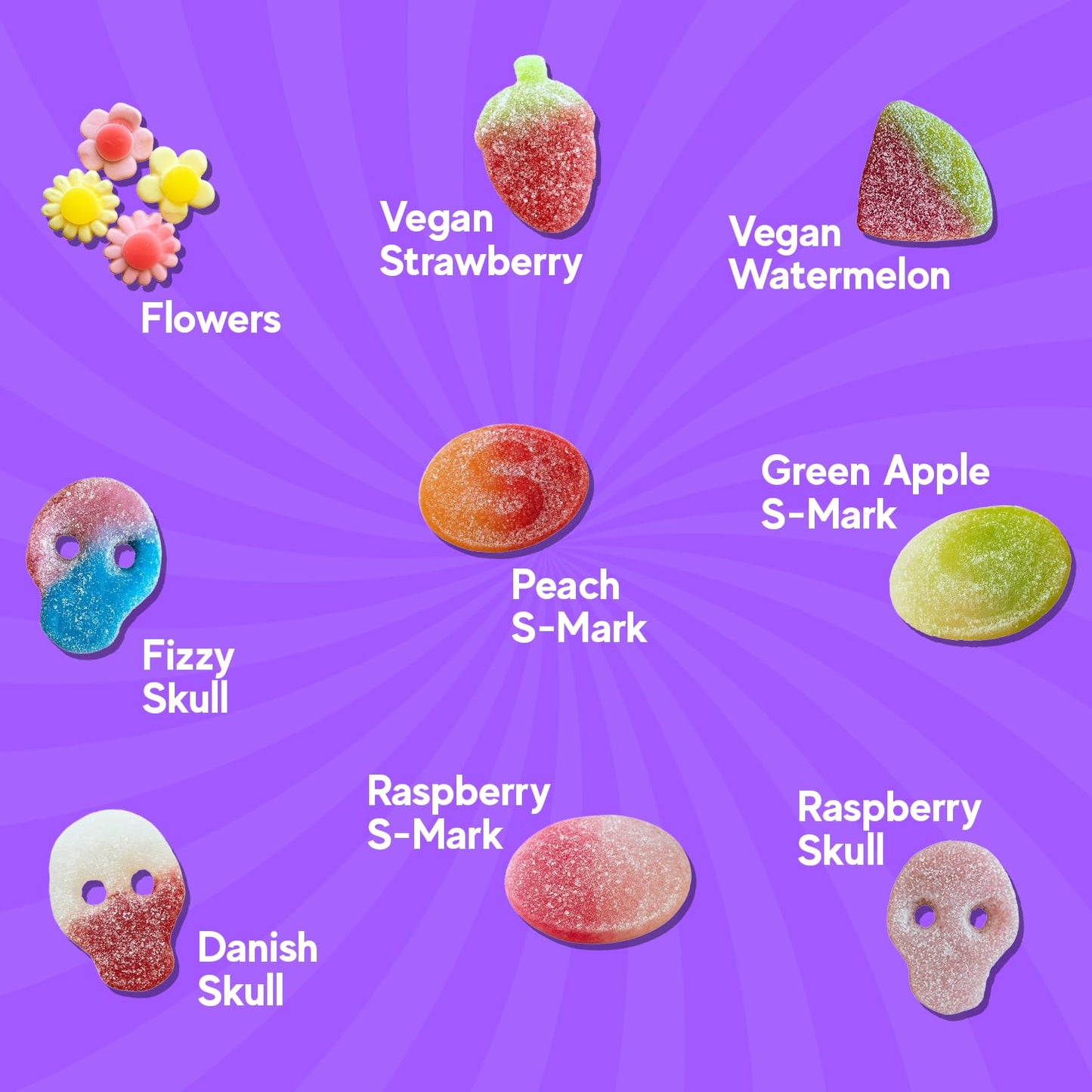 Purple Truck Candy Co. Sweet Ride Swedish Candy Mix .5 Pounds