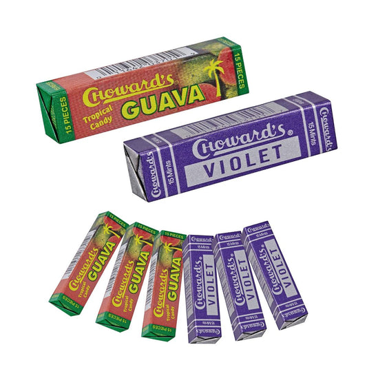 Choward's Violet Mints & Guava Tropical Candy Variety Pack (Pack of 8)