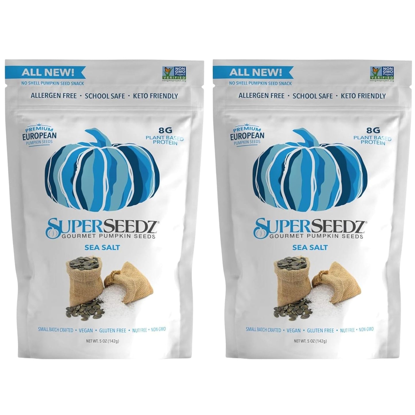 SuperSeedz Sea Salt Dry Roasted Pumpkin Seeds