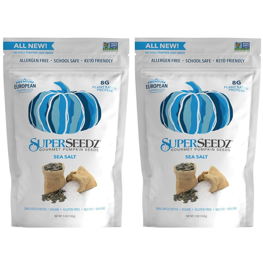 SuperSeedz Sea Salt Dry Roasted Pumpkin Seeds